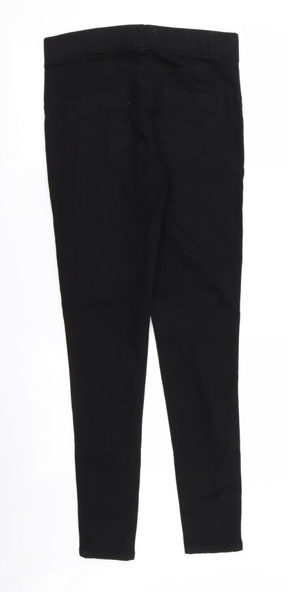 Womens UK Size 12 DENIM AND CO  Jegging Black Leggings