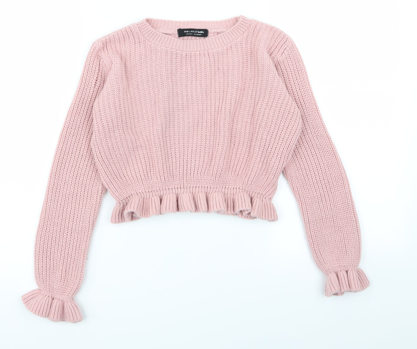 select  Girls Pink   Pullover Jumper Size 14 Years