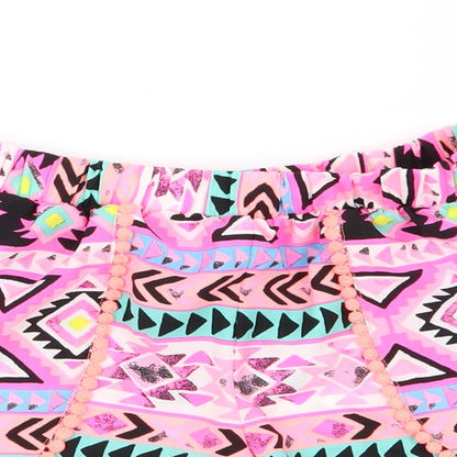 Candy Girls Multicoloured Geometric  Hot Pants Shorts Size 9 Years