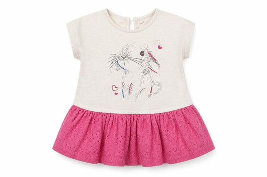 Matalan Girls Beige   Fit & Flare  Size 9-12 Months