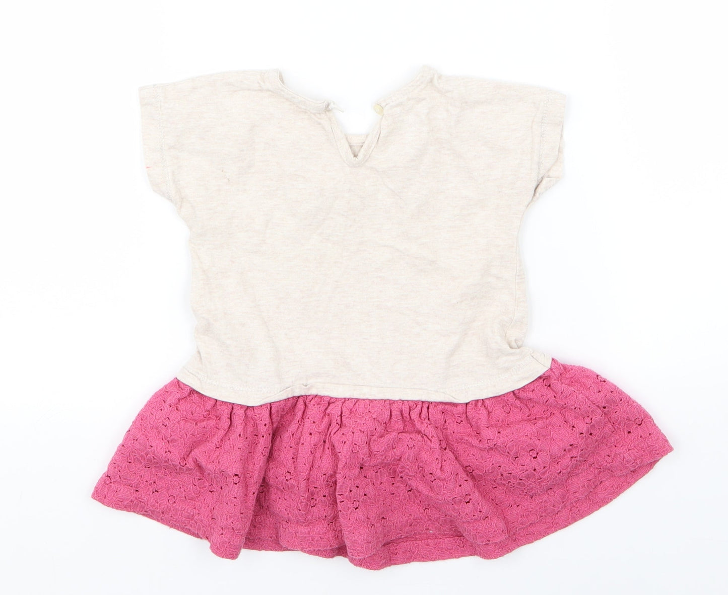 Matalan Girls Beige   Fit & Flare  Size 9-12 Months