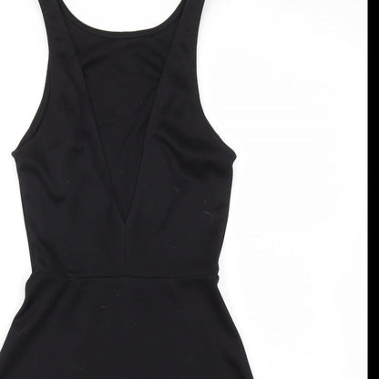 H&M Womens Black   Fit & Flare  Size 4