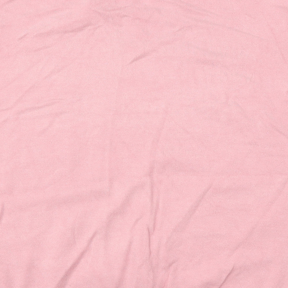 Womens UK Size M H&M Pink Basic T-Shirt