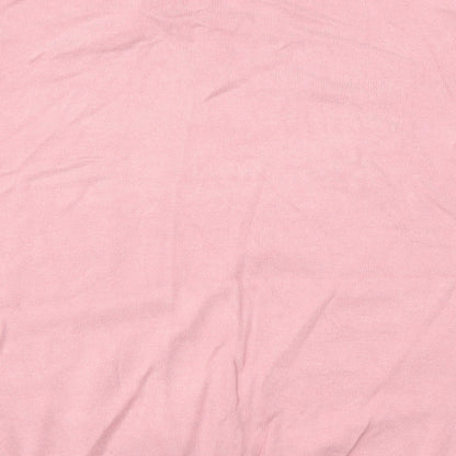 Womens UK Size M H&M Pink Basic T-Shirt
