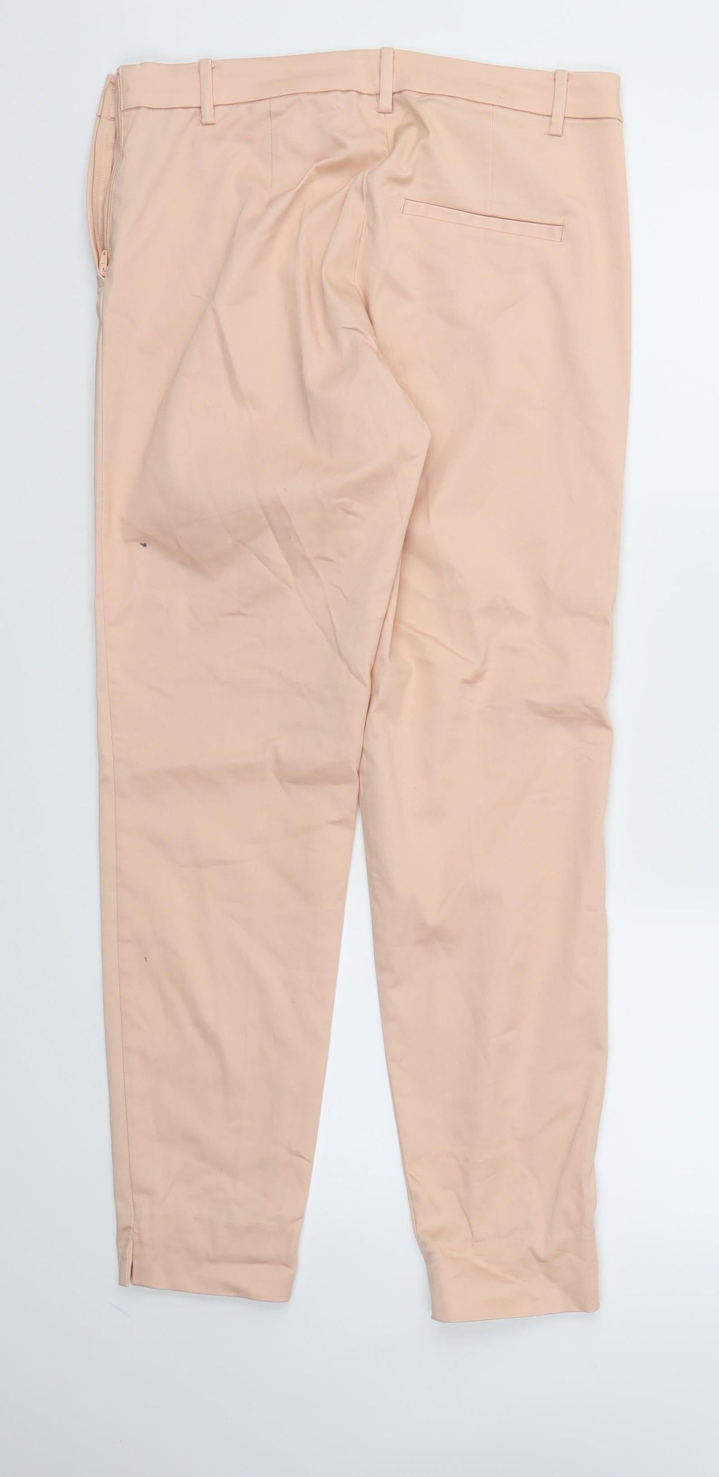 Womens UK Size 10 H&M Regular Fit  Pink Trousers