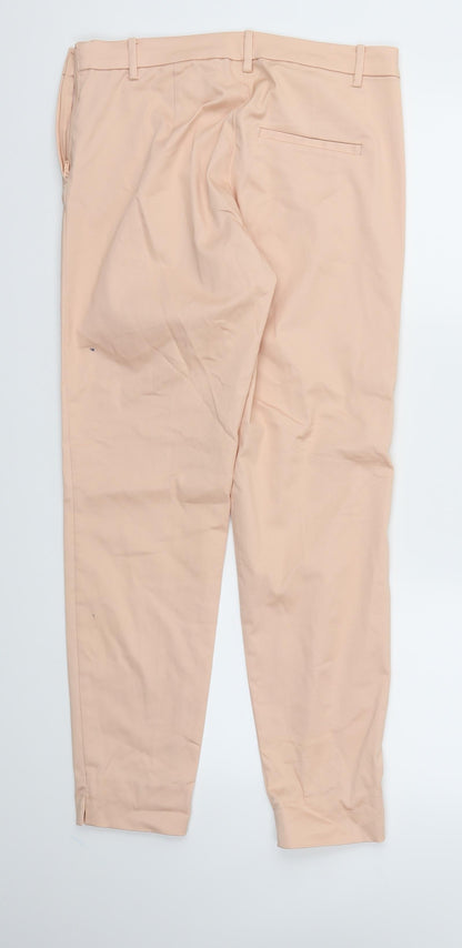Womens UK Size 10 H&M Regular Fit  Pink Trousers