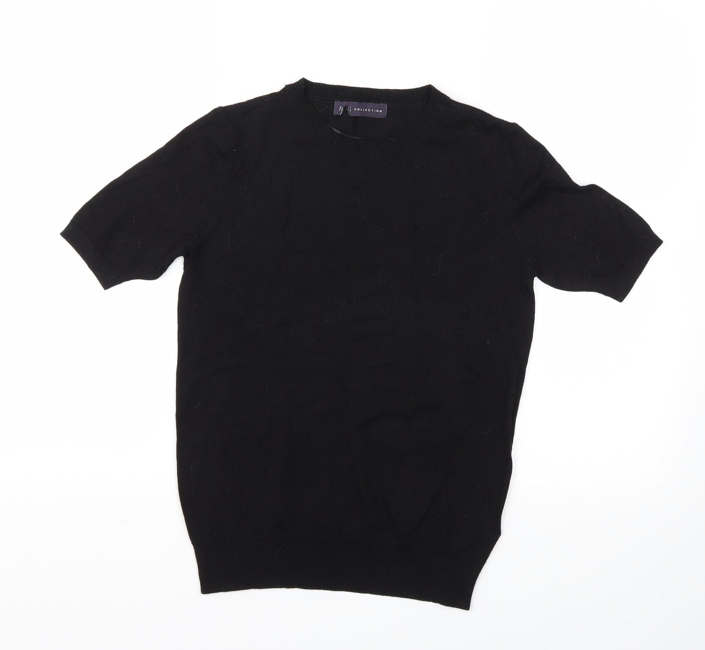 Womens UK Size 6 M&S Black Basic T-Shirt