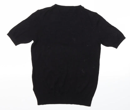 Womens UK Size 6 M&S Black Basic T-Shirt
