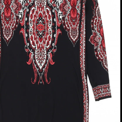 Wallis Womens Black Argyle/Diamond  A-Line  Size S