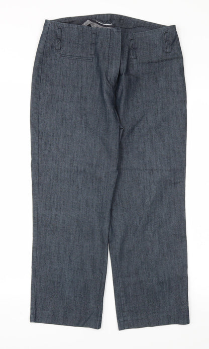 Womens UK Size 12 M&S Relaxed Fit  Grey Trousers