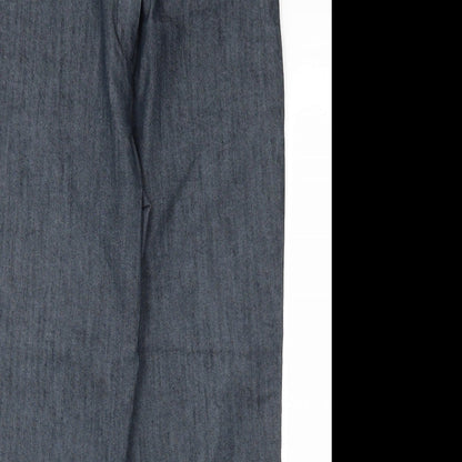 Womens UK Size 12 M&S Relaxed Fit  Grey Trousers