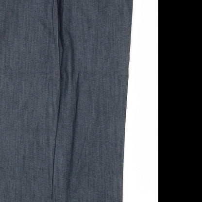 Womens UK Size 12 M&S Relaxed Fit  Grey Trousers