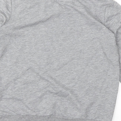 H&M Girls Grey Floral  Pullover Jumper Size 10-11 Years