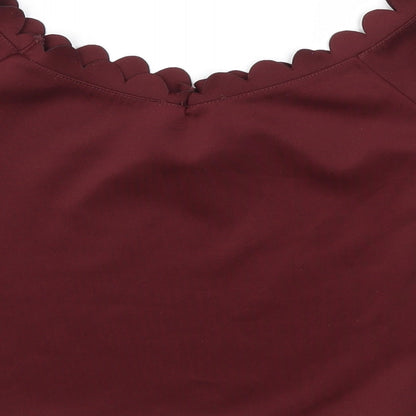 New Look Womens Red   Basic T-Shirt Size 6