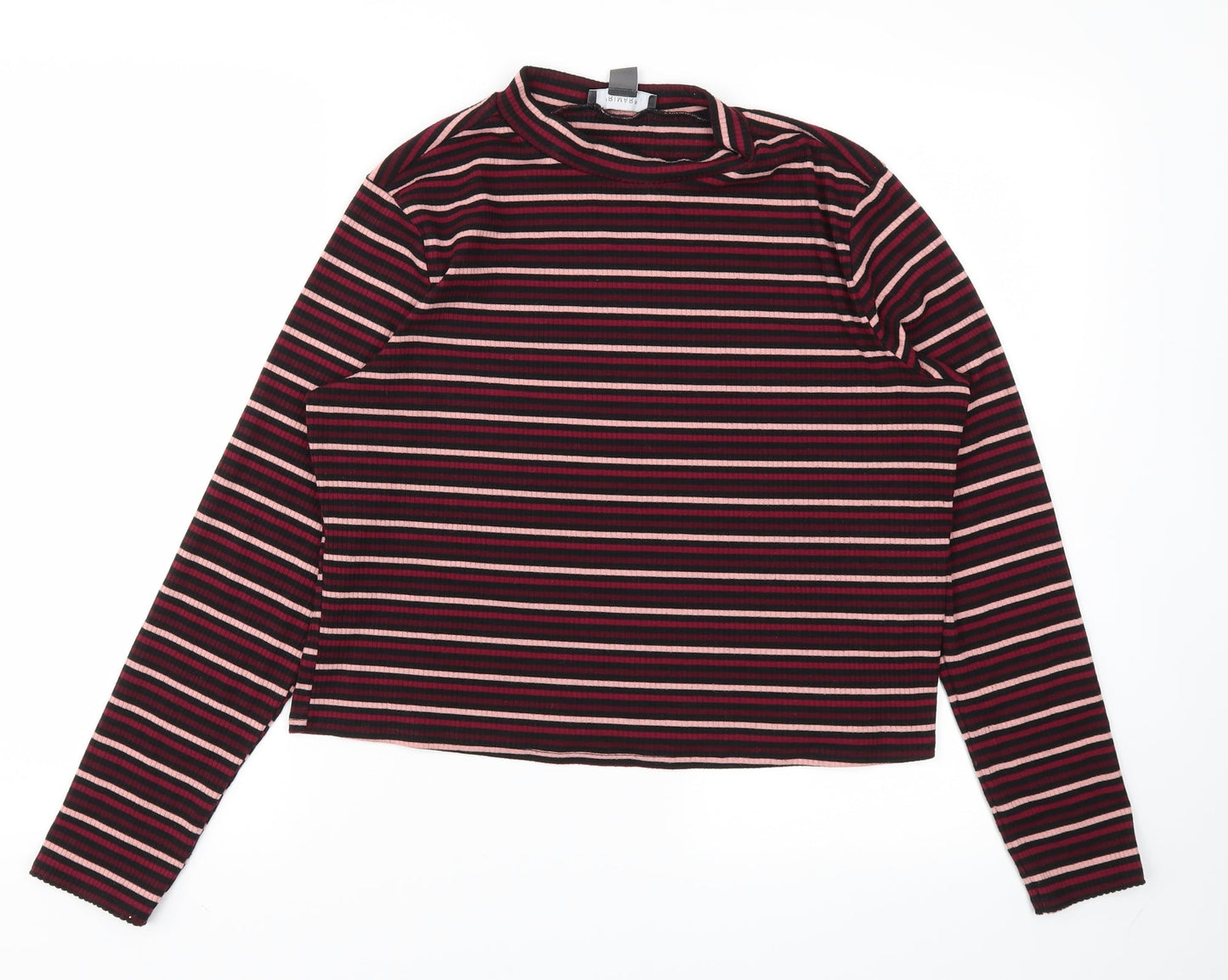 Primark Womens Red Striped  Basic T-Shirt Size XL