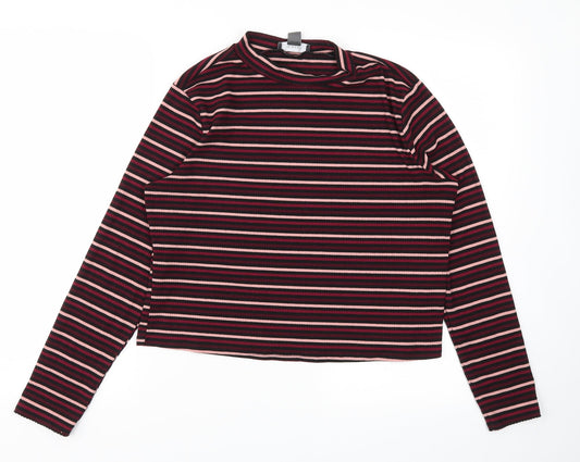 Primark Womens Red Striped  Basic T-Shirt Size XL