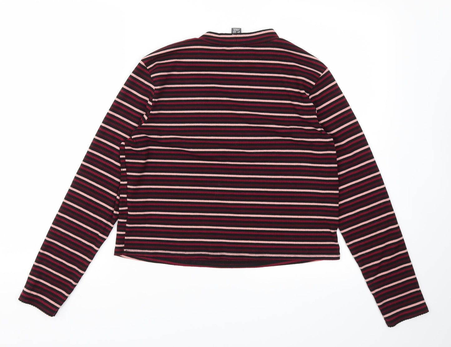 Primark Womens Red Striped  Basic T-Shirt Size XL