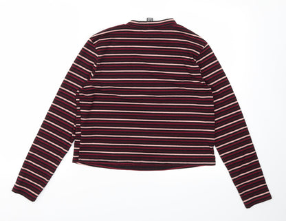 Primark Womens Red Striped  Basic T-Shirt Size XL