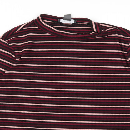 Primark Womens Red Striped  Basic T-Shirt Size XL
