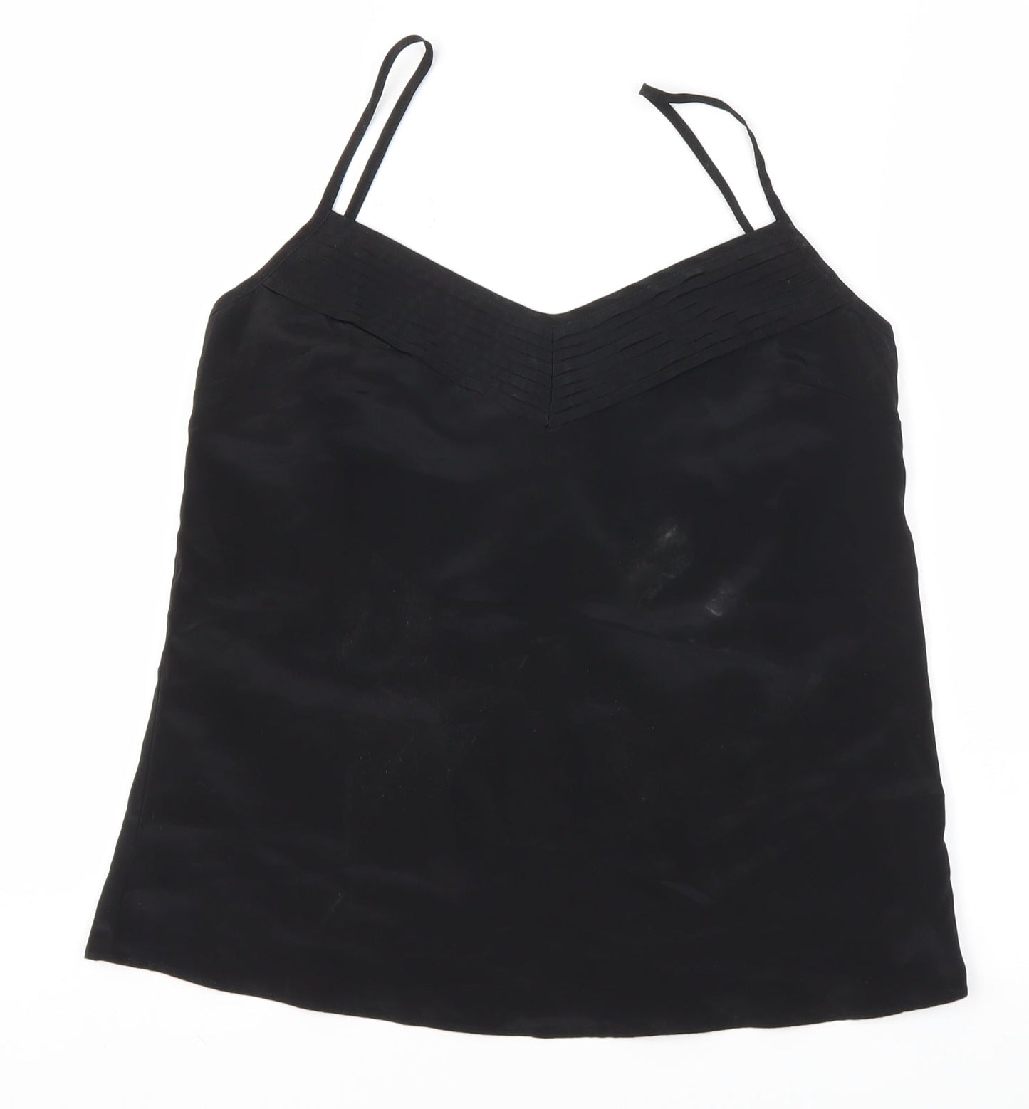 Miss Selfridge Womens Black Houndstooth  Basic Blouse Size 6