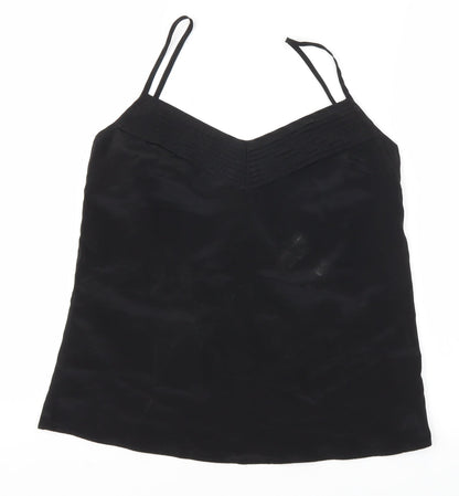 Miss Selfridge Womens Black Houndstooth  Basic Blouse Size 6