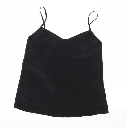 Miss Selfridge Womens Black Houndstooth  Basic Blouse Size 6