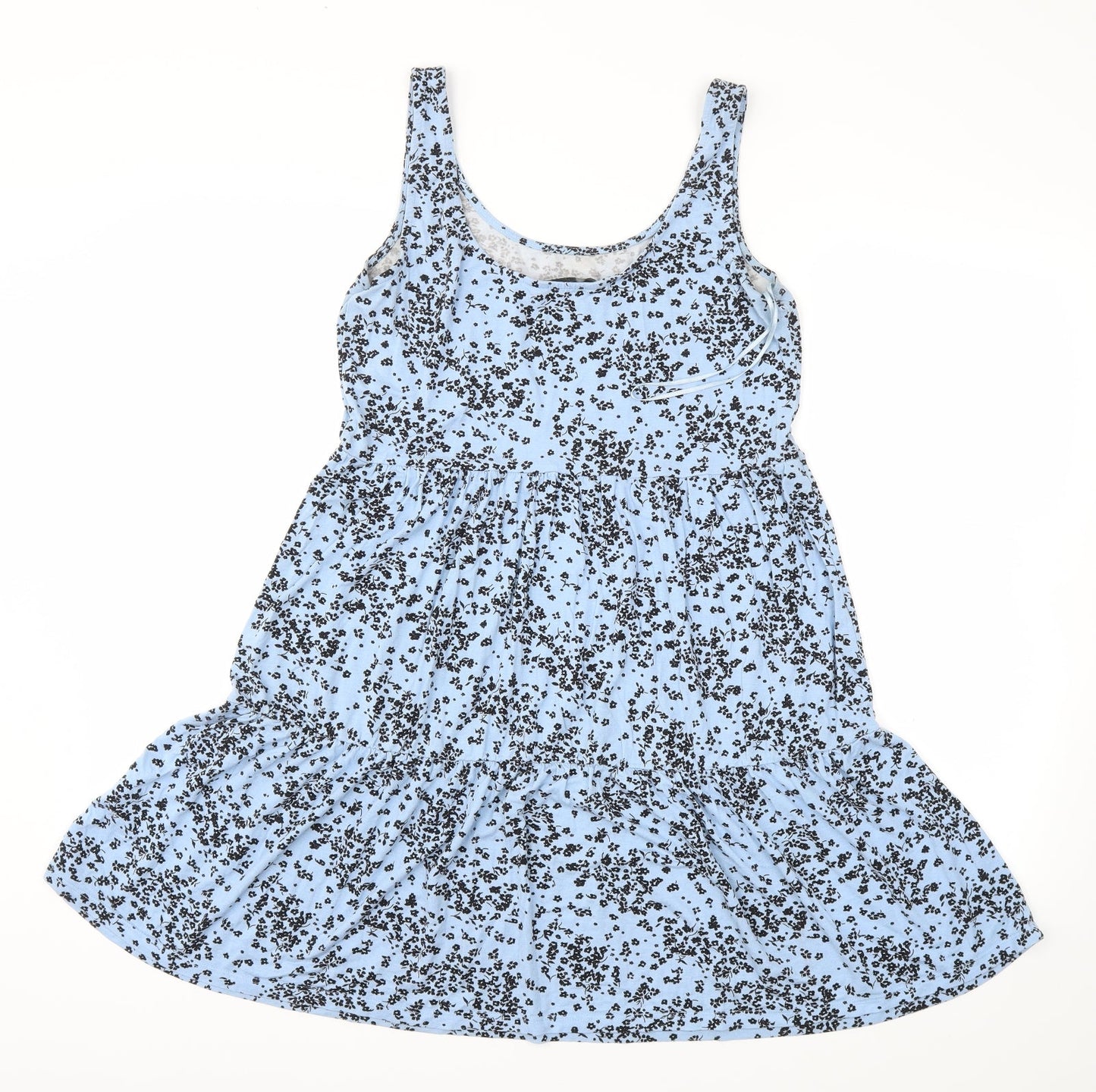 F&F Womens Blue Floral  Fit & Flare  Size 8