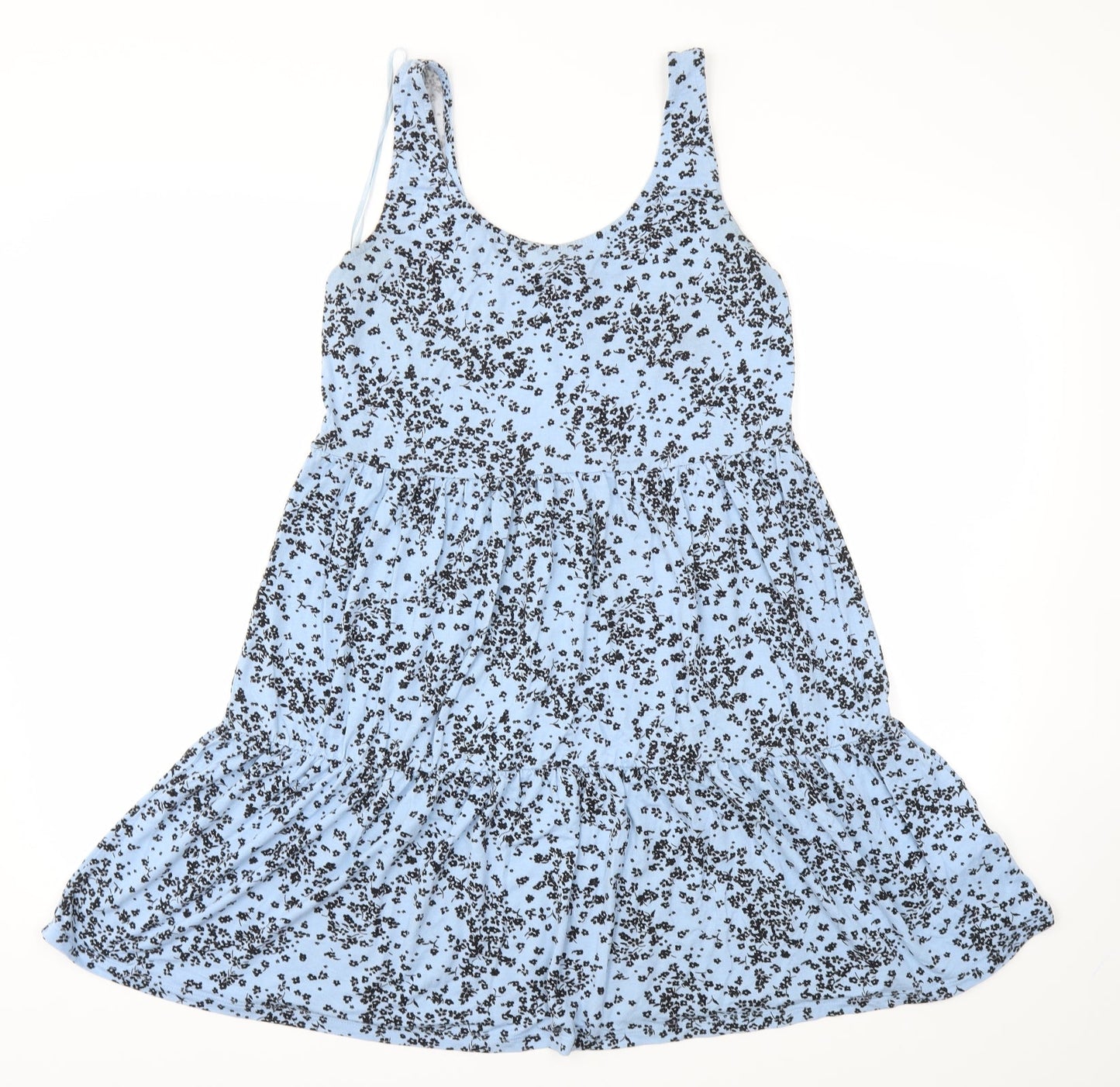 F&F Womens Blue Floral  Fit & Flare  Size 8