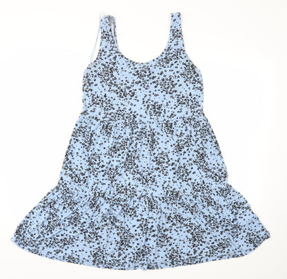 F&F Womens Blue Floral  Fit & Flare  Size 8