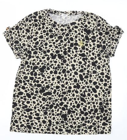 Womens UK Size 10 River Island Brown Basic T-Shirt