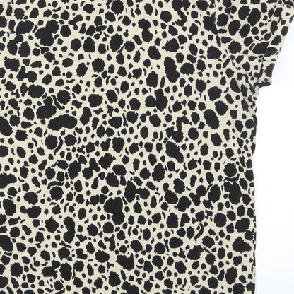 Womens UK Size 10 River Island Brown Basic T-Shirt