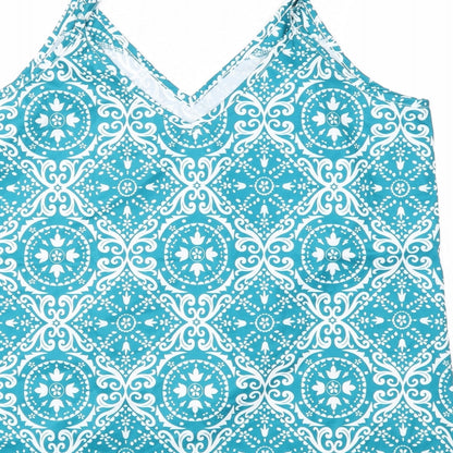 Womens UK Size XL Preworn Blue Basic Blouse