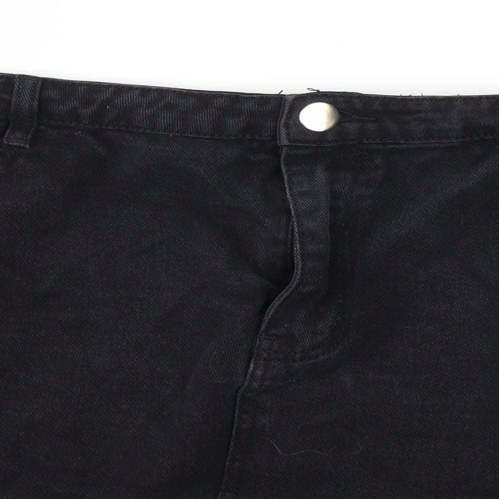 Boohoo Womens Black   A-Line Skirt Size 44 in