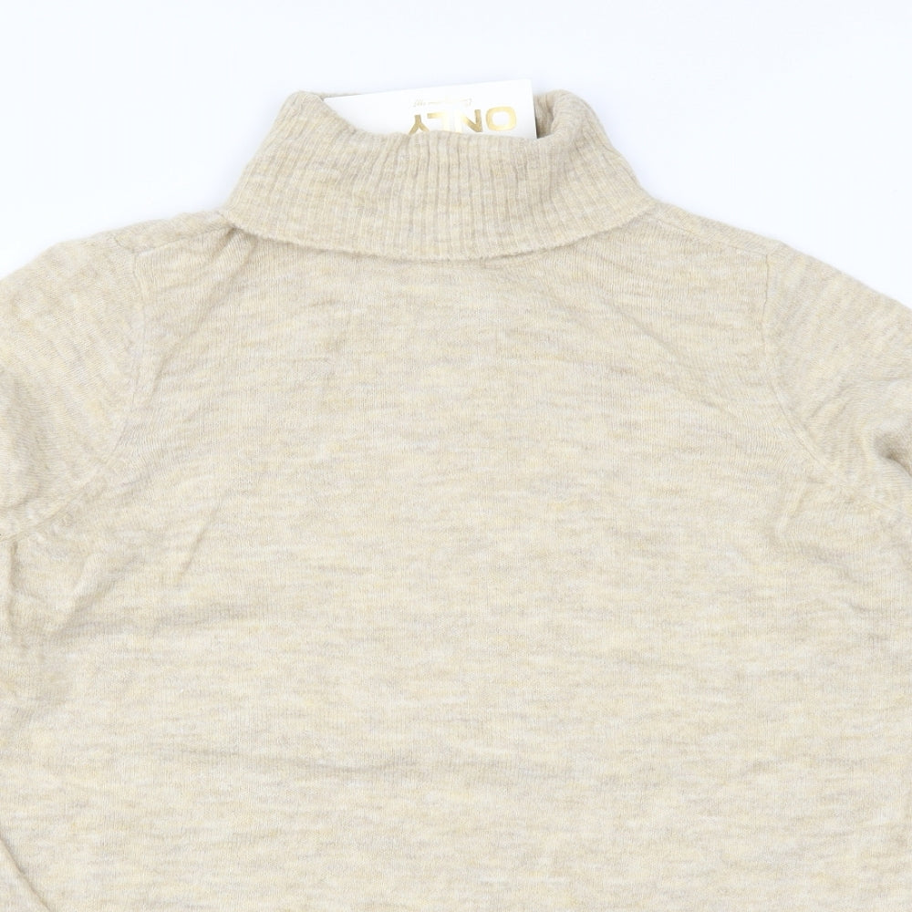 Only Womens Beige   Pullover Jumper Size L