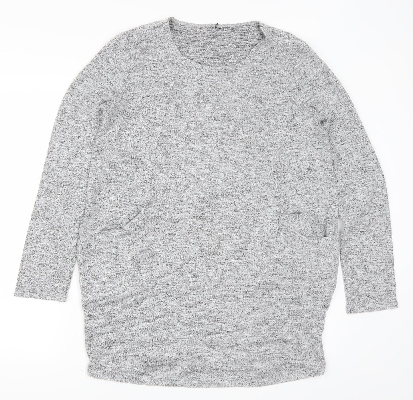 Preworn Womens Grey   Jumper Dress  Size 10