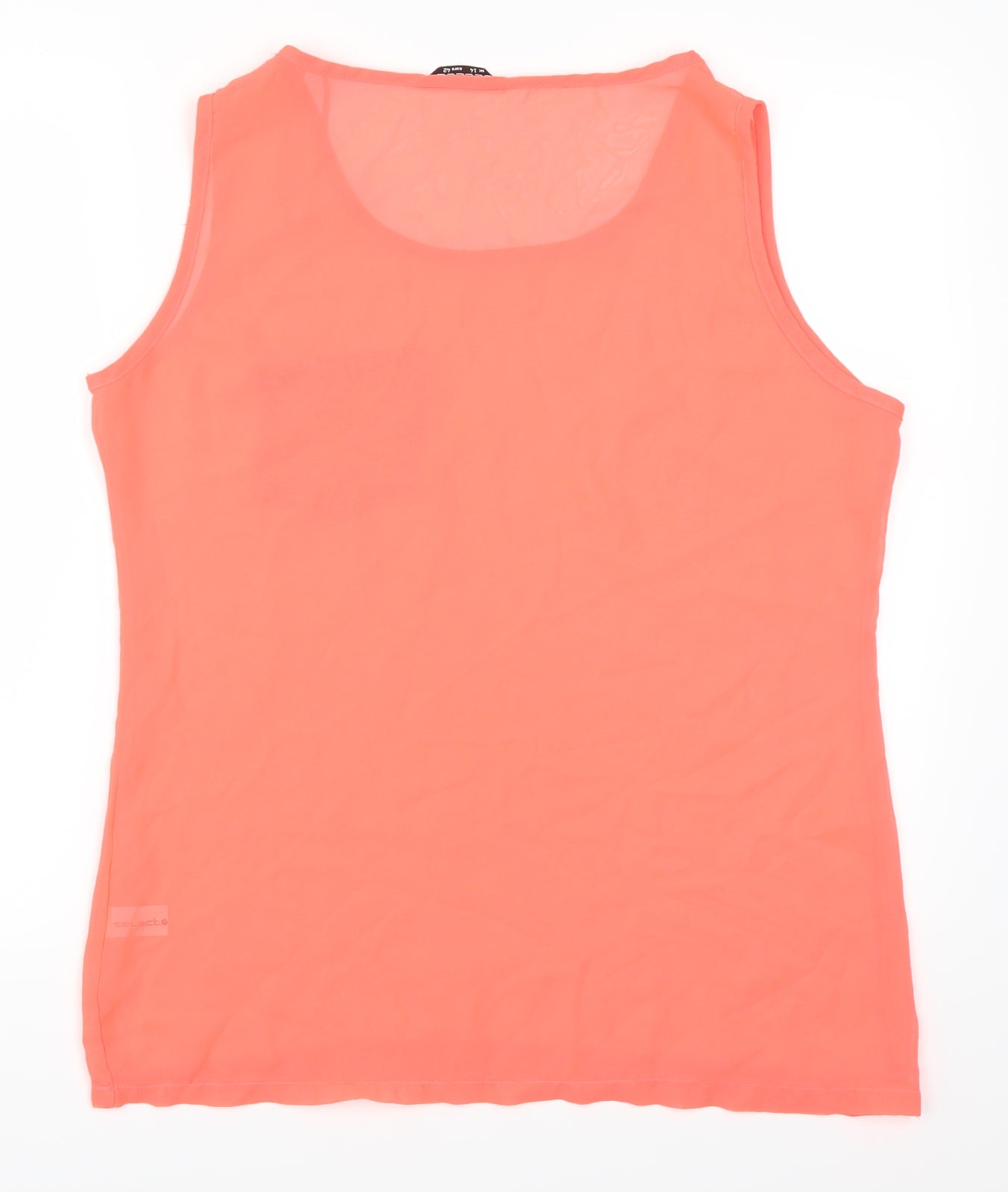 Select Womens Pink   Basic Tank Size 14