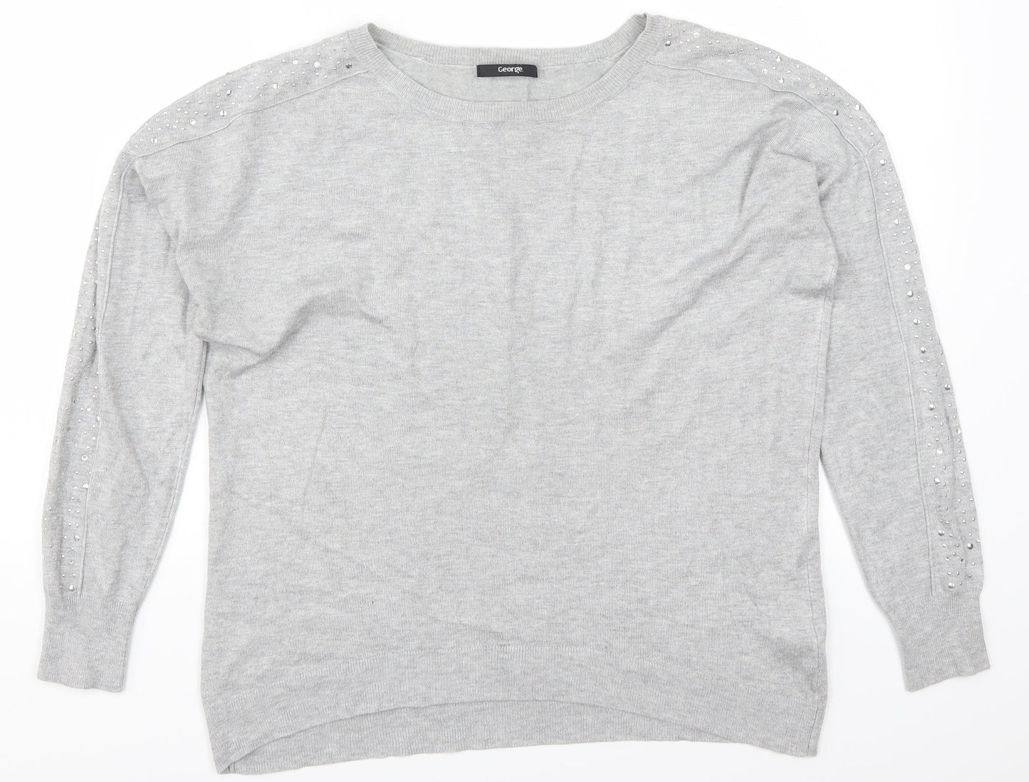 George Womens Grey   Pullover Jumper Size 12