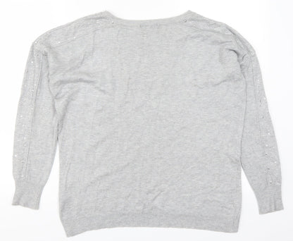 George Womens Grey   Pullover Jumper Size 12