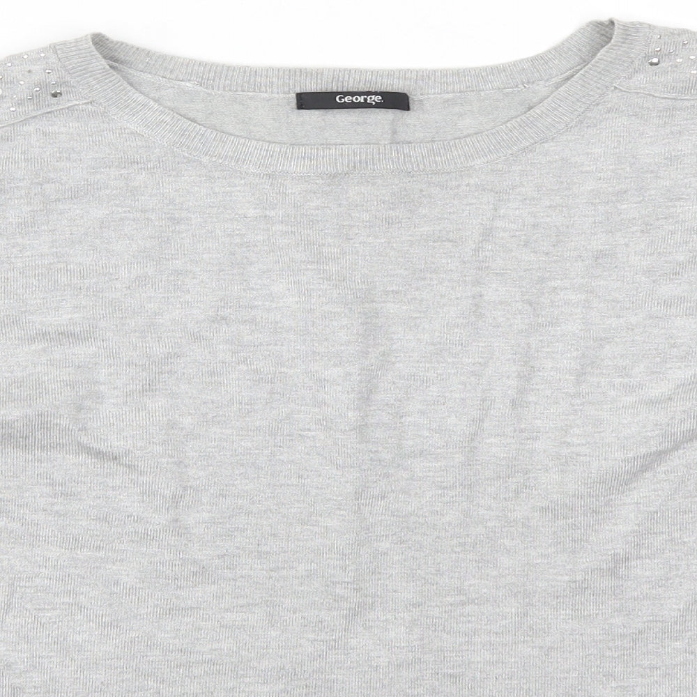 George Womens Grey   Pullover Jumper Size 12