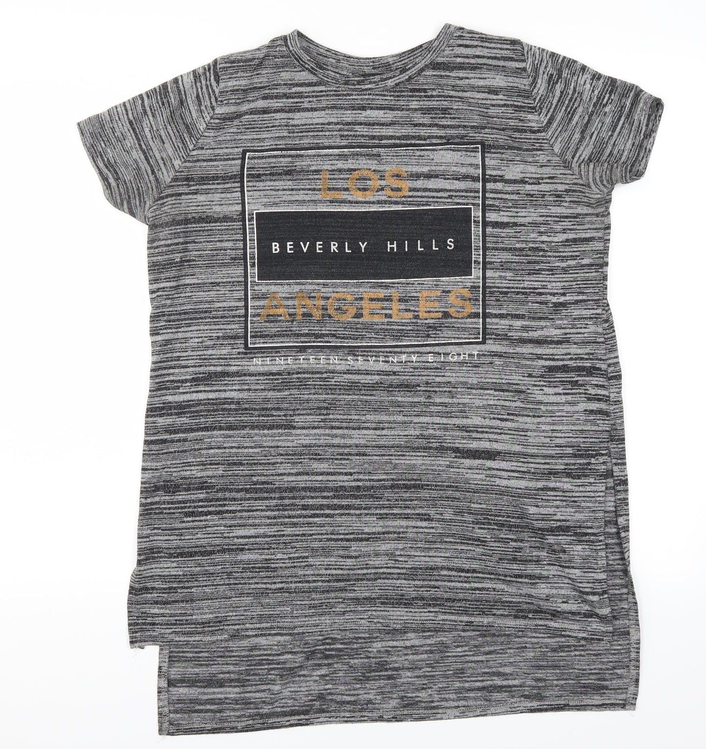 Womens UK Size 12 Atmosphere Grey Basic T-Shirt