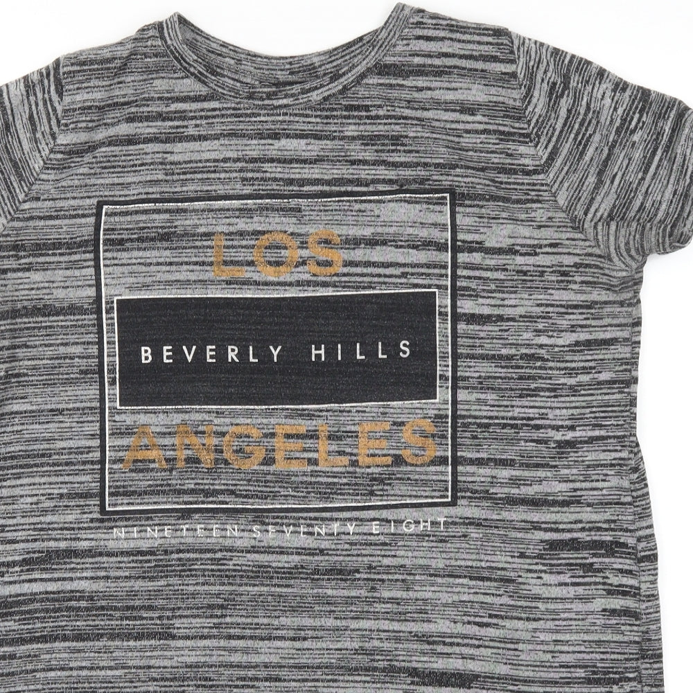 Womens UK Size 12 Atmosphere Grey Basic T-Shirt