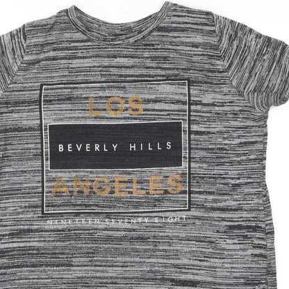 Womens UK Size 12 Atmosphere Grey Basic T-Shirt