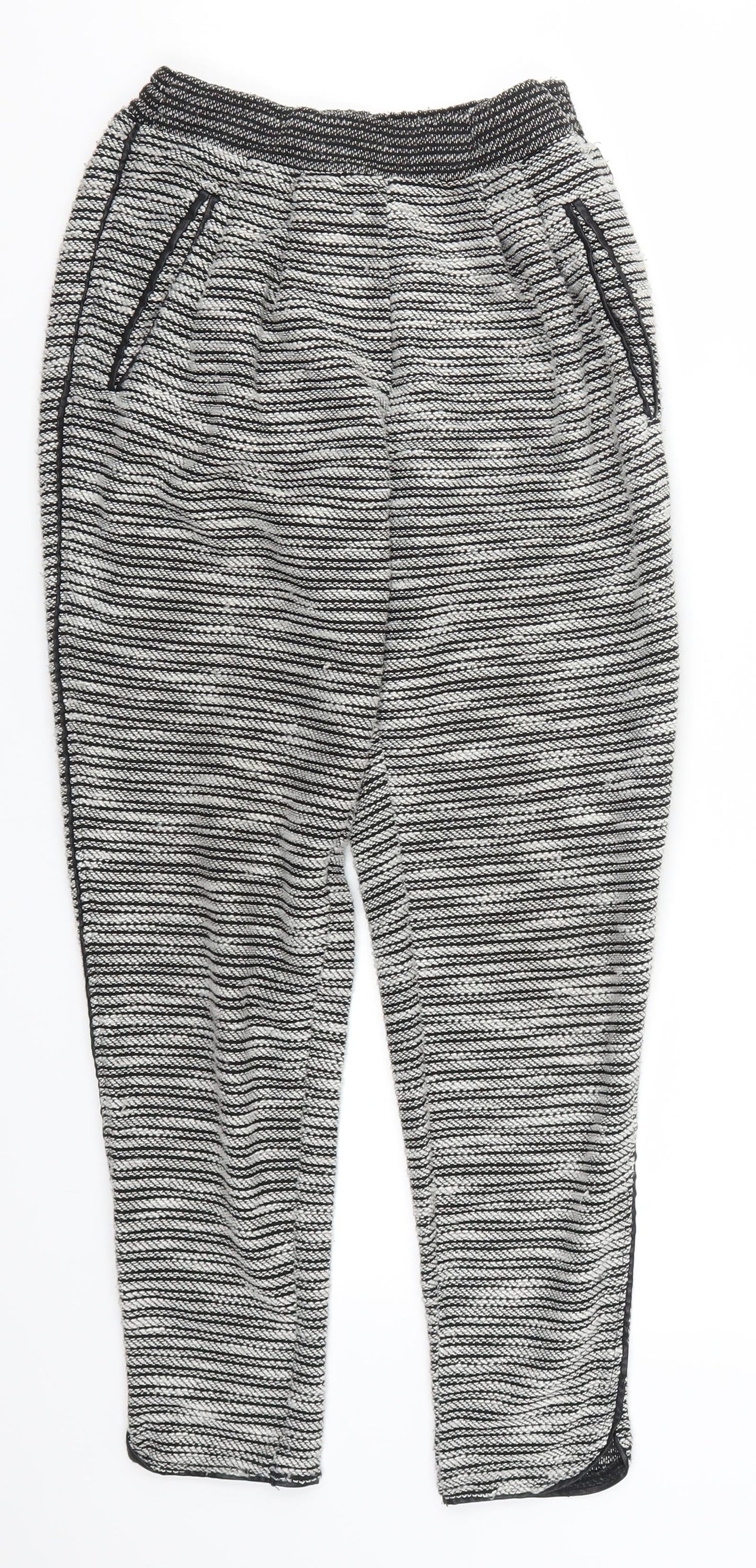 Womens UK Size XS H&M Regular Fit Sweatpants Grey Trousers