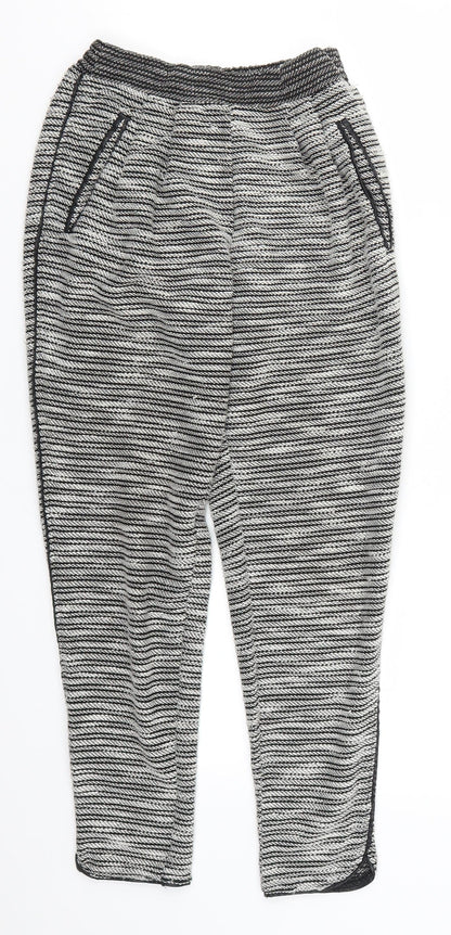 Womens UK Size XS H&M Regular Fit Sweatpants Grey Trousers