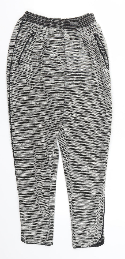 Womens UK Size XS H&M Regular Fit Sweatpants Grey Trousers