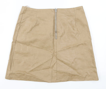 Primark Womens Brown   A-Line Skirt Size 10