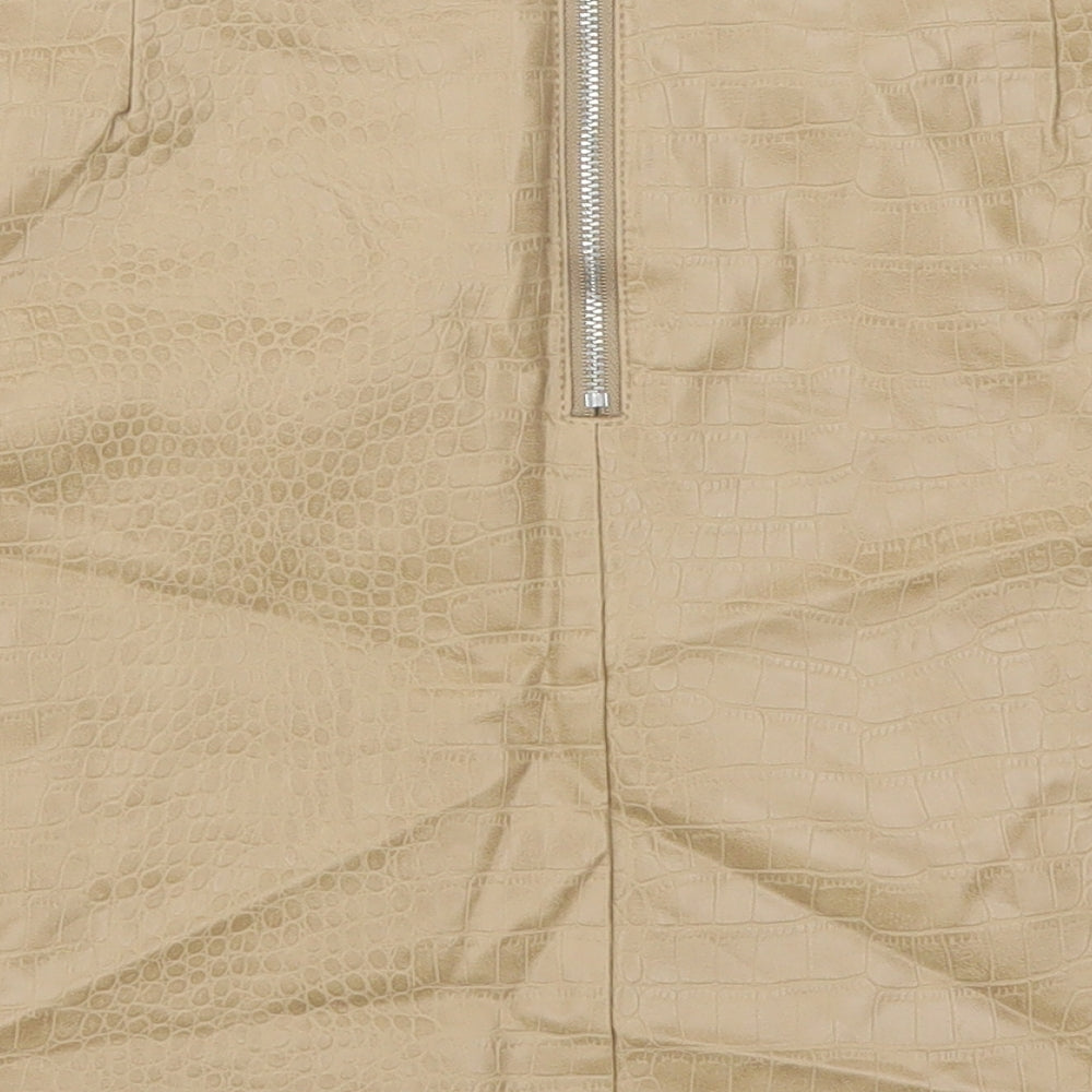 Primark Womens Brown   A-Line Skirt Size 10
