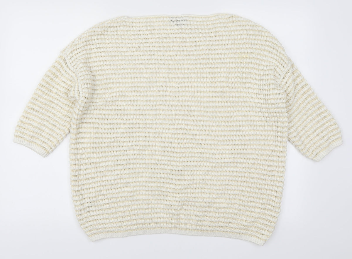 Topshop Womens Beige   Pullover Jumper Size 10