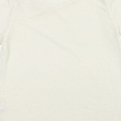 Primark Womens Ivory  Knit Basic T-Shirt Size 6