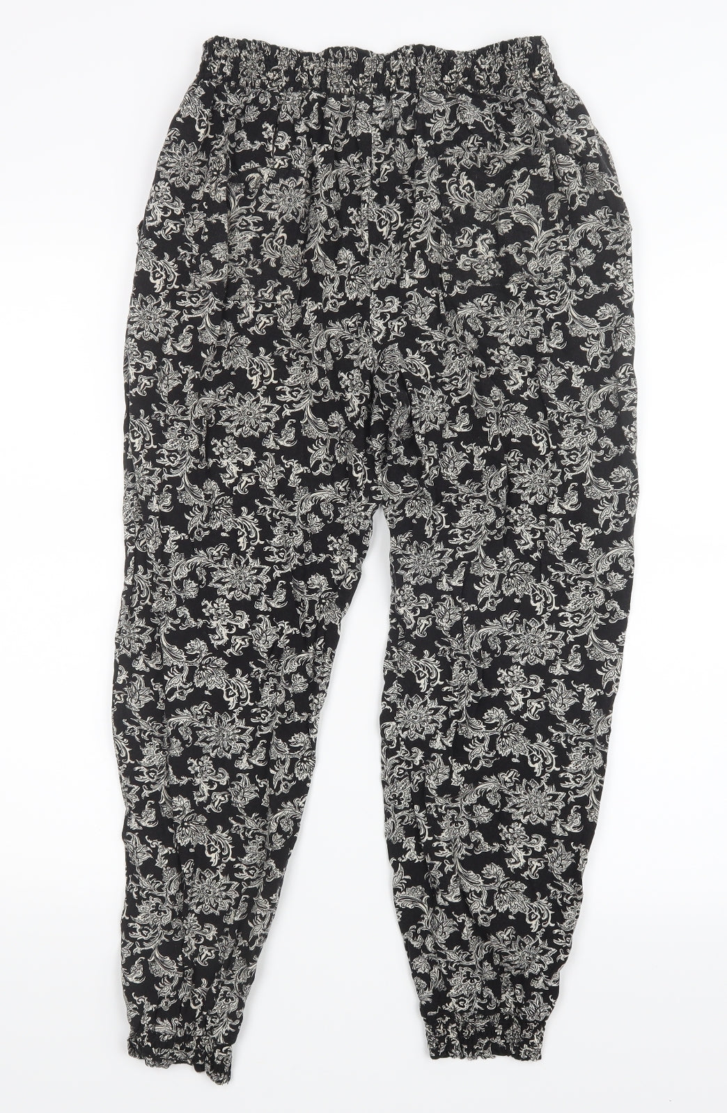 Cherokee Womens Black Geometric  Trousers  Size M L25 in